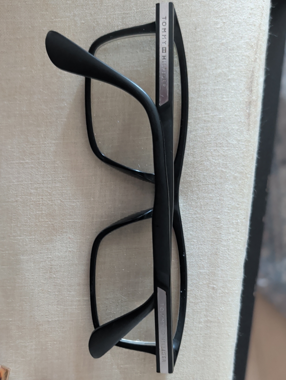 Tommy Hilfiger Black Men’s Rectangular Eyeglass Frames